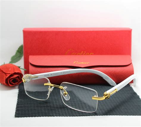 cartier replica clear glasses|cartier glasses genuine.